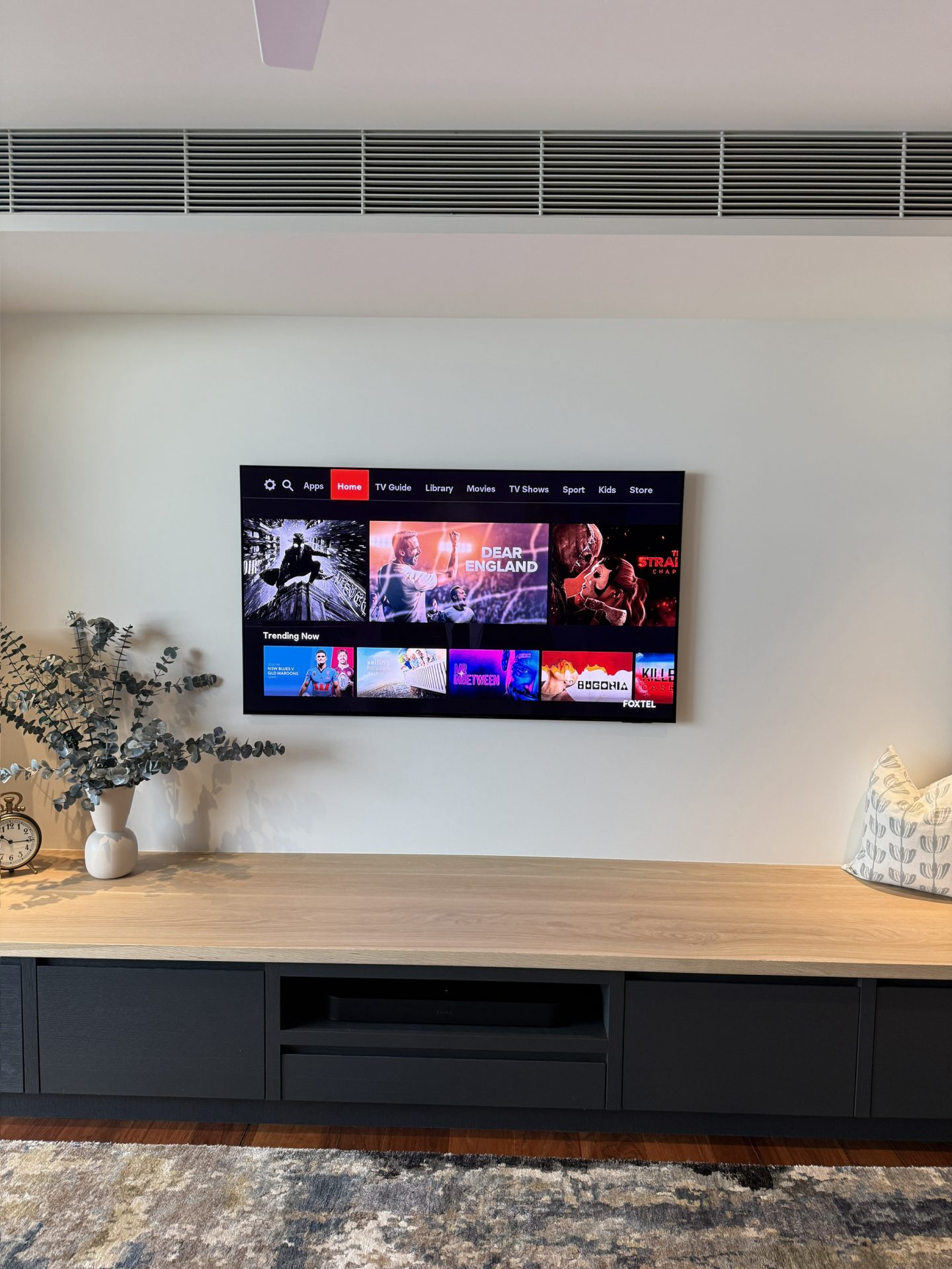 Sonos Beam soundbar installed in entertainment unit, Warriewood, Northern Beaches